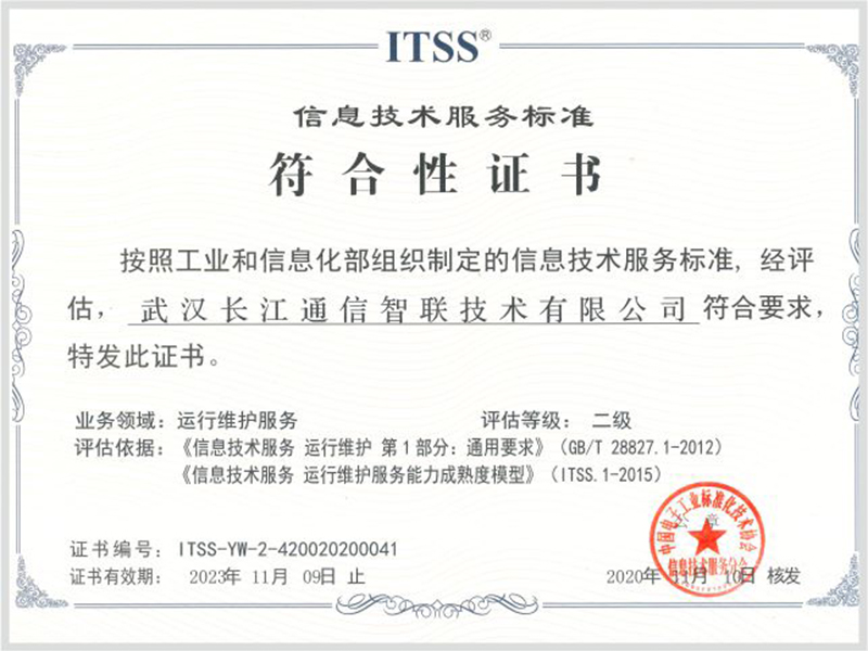 ITSS信息技术服务二级
